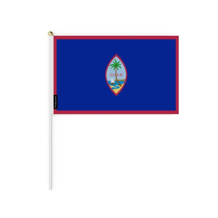 Drapeau Mini - Guam - 20 x 30 cm - 100 pièces - Polyester - Extérieur - Multicolore