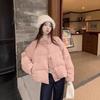 Polka Dot Stand-up Collar Down Cotton Clothes Women's Thickened Short Loose Warm Cotton-padded Clothes