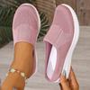Women'S Slip-On Walking Sneakers Soft Sole, Casual & Versatile, Non-Slip Durable Fabric, Round Toe Low-Top Design,All-Season Comfort Shoes,Ladies Shoe