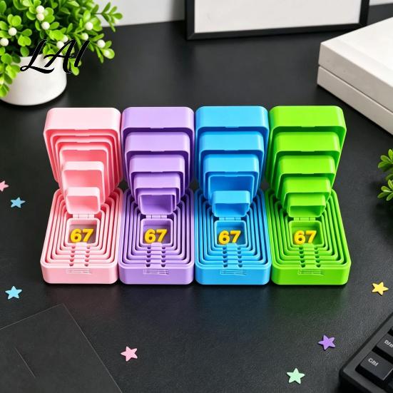 Interaktive Geschenkboxen für Kinder 3D-gedruckte verschachtelte Überraschungsbox mehrschichtige Box-in-Box Streich 67 Geburtstags-Scherzgeschenke Freunde Wiederverwendbar scharniert Geburtstag
