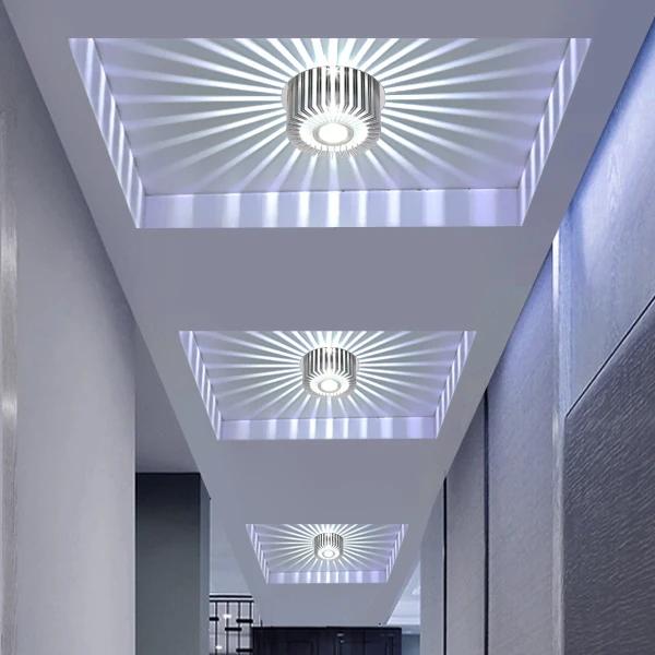 LED Ceiling Lights Sun Shone Brightly Wall Sconce 3w Colorful Lamps For Living Room Corridor Aisle Restaurant Front Porch Deco