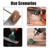 20pcs Mini Drill Abrasive Brush Nylon Buffing Polishing Wheel with 2.35mm Shank Grinding Sanding Head for Dremel Rotary Tool