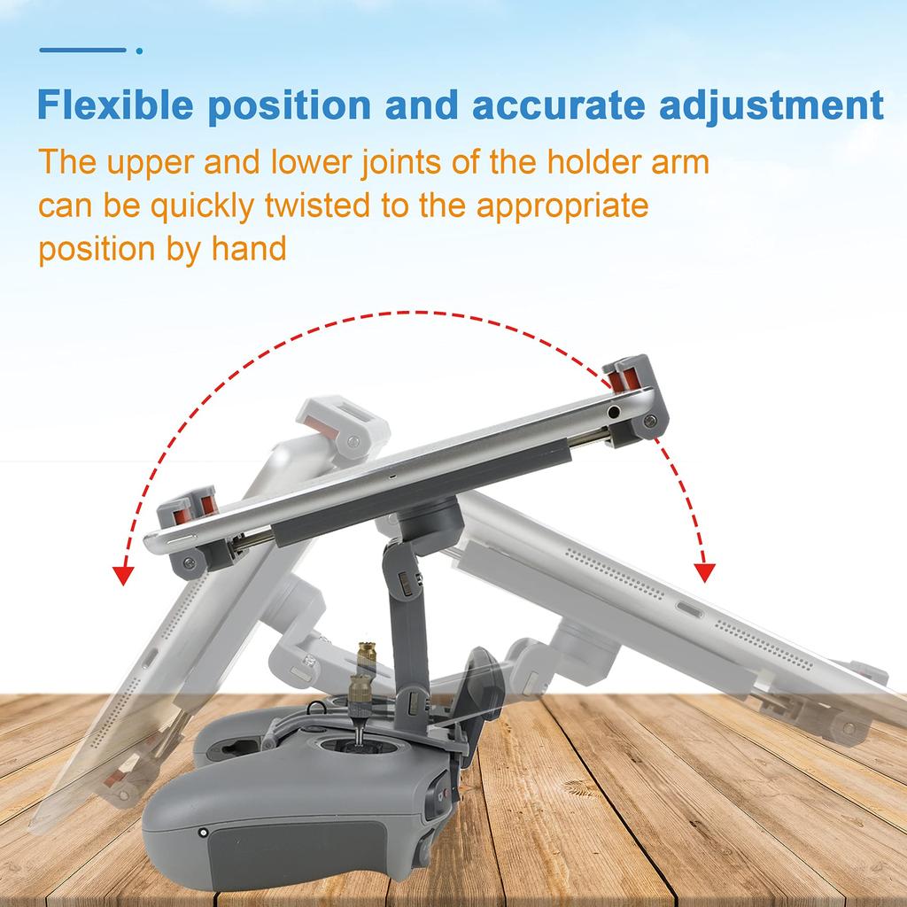 Hanatora inch Tablet Holder Mount Bracket for DJI FPV Remote Control 2 Extended Drone Control Clip Accessory 4.7~12.9