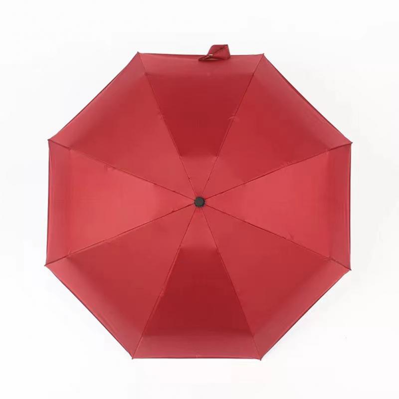 Automatic Light Umbrella Creative Umbrella Three-fold Portable Parasol Car Umbrella Led Light Uv Umbrellas Ten-bone Windproof