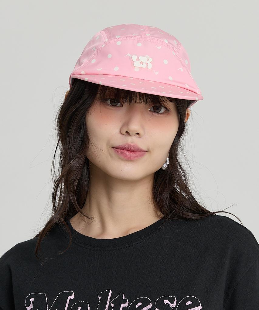 WAIKEI Dolphin Dot Duck Cap Pink