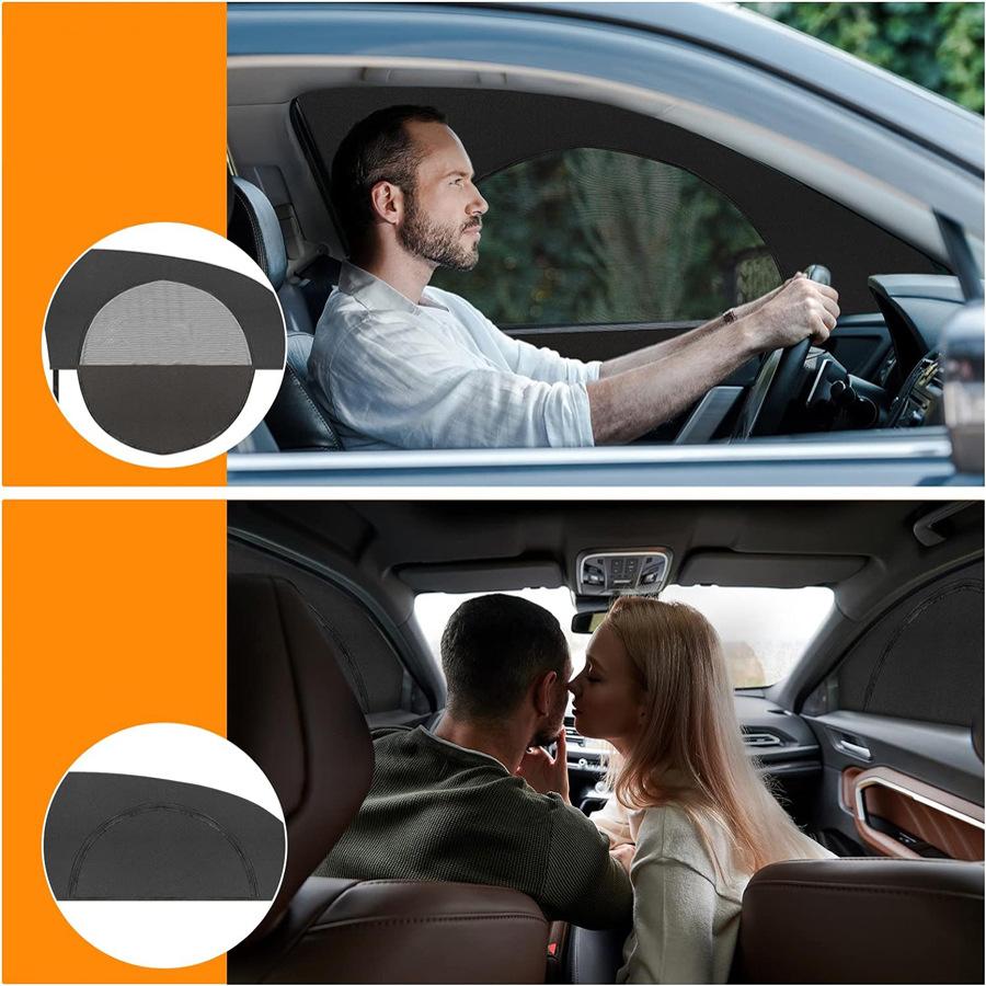 Car Curtain Zipper Car Anti-mosquito Curtain Sunshade Sun Protection Upgraded Zipper Sunshade Sun Protection Ventilation and Breathable