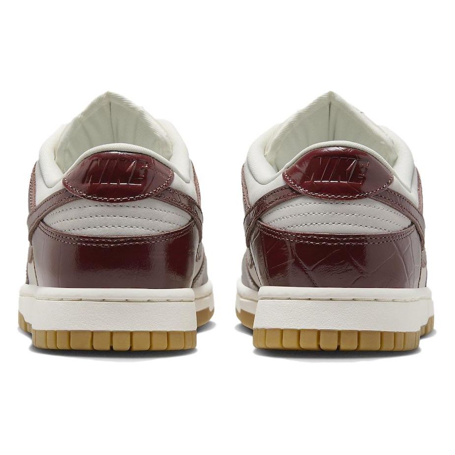 Nike Dunk Low LX Team Red Croc Women Sneakers Phantom Dark-Team-Red Sail FJ2260-004