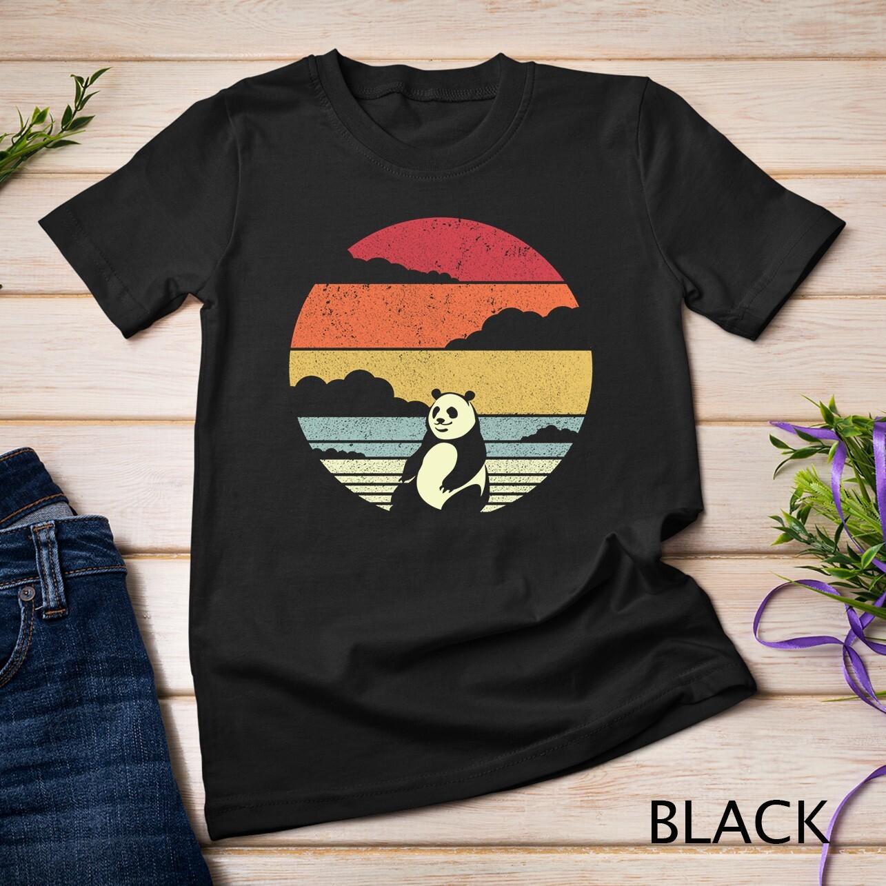 Panda, Retro Bear Unisex T-Shirt Mens Womens Tees Top M