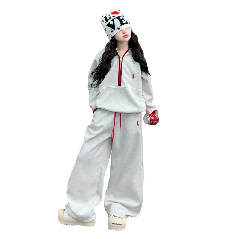 Modisches Sweatshirt- und Hosen-Set für Mädchen - Frühjahr/Herbst 2025 Kollektion