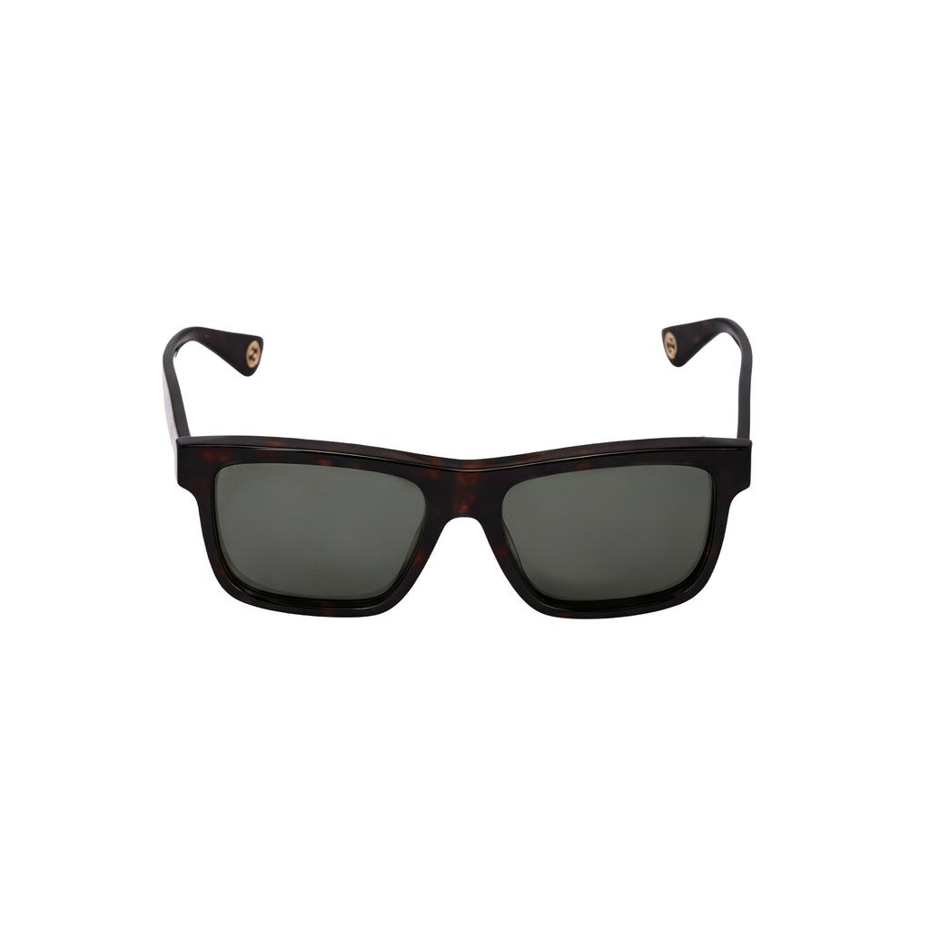 Gucci Occhiali da Sole Quadrati con Aste Logate Occhiali da Sole da Uomo Marrone GG1618S002