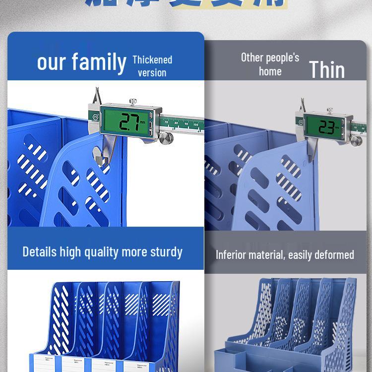 Desktop File Organizer and Bookend: A4 Bookstand, Bookshelf, and Storage Box