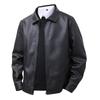 New Leather Jacket for Men In Autumn Men's Slim Lapel Casual Top Windproof Casual Jacket