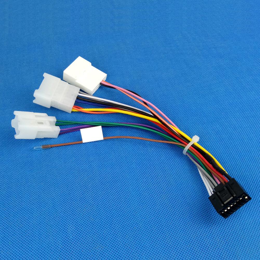16 Pin For Android Head Unit Wiring Harness Adapter Cable Compatible with For Toyota Corolla Land Cruiser RAV4 Models