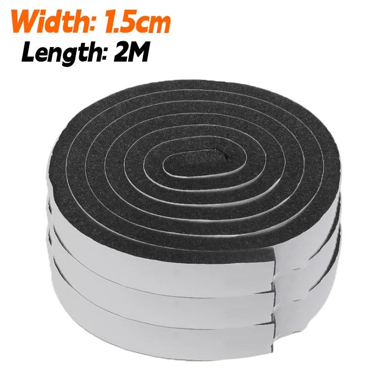 

2/60M Anti-collision Sealing Strips Self-Adhesive Sponge Sealing Strip Window Door Home Dustproof Draught Insulation Foam Tapes 2M(1 roll)