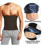 Silicone Anti-Slip Waist Trainer: Sweat-Inducing Blue Yoga Abdomen Wrap & Body Shaping Belt