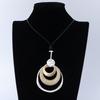 Metal Necklace Sweater Chain Long Geometric Pattern Personalized Pendant Long High-End Women'S Necklace
