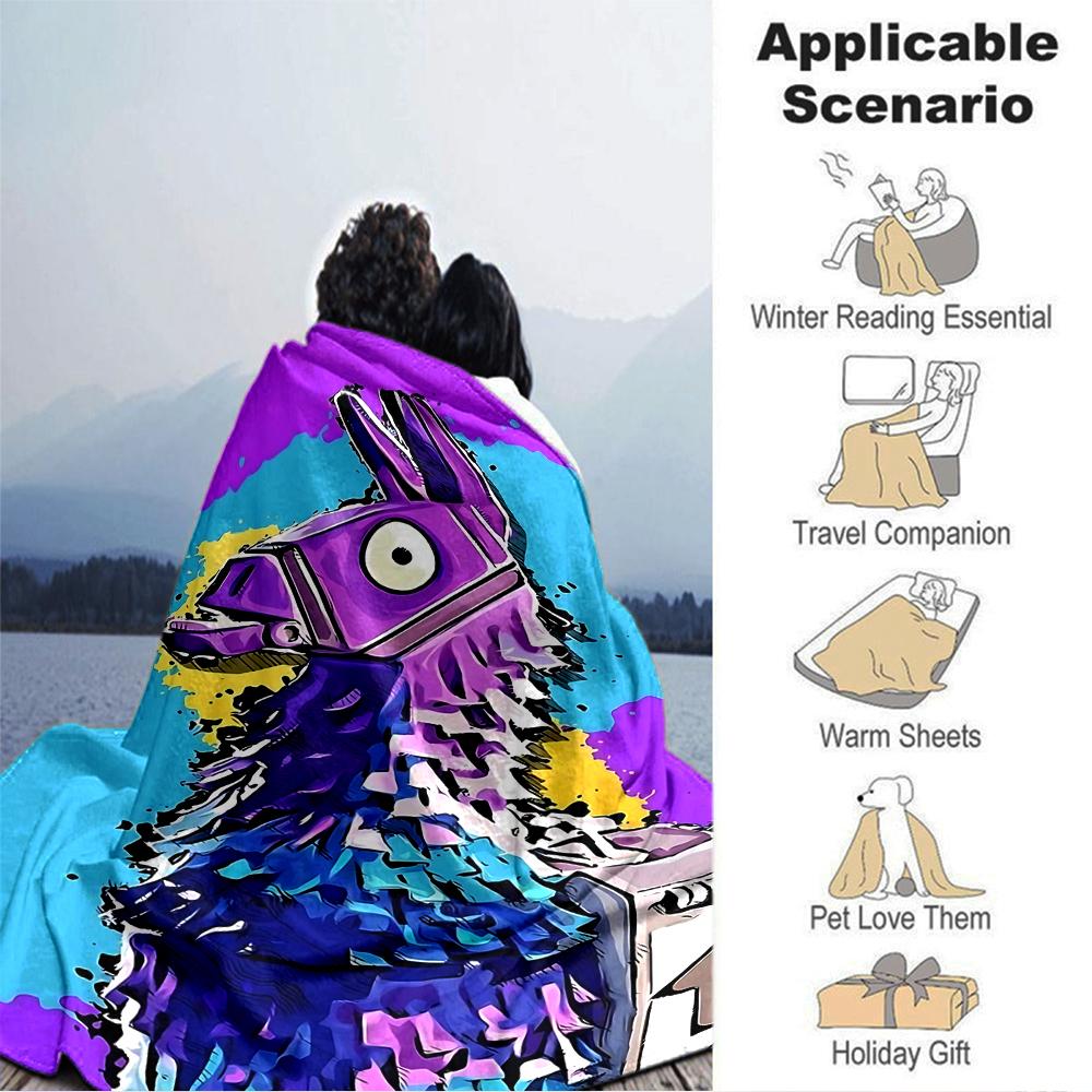 Llama Pinata Party Blanket Soft Throw Blanket For Home Bedroom Bed Sofa Travel Office Solid Christmas Blanket