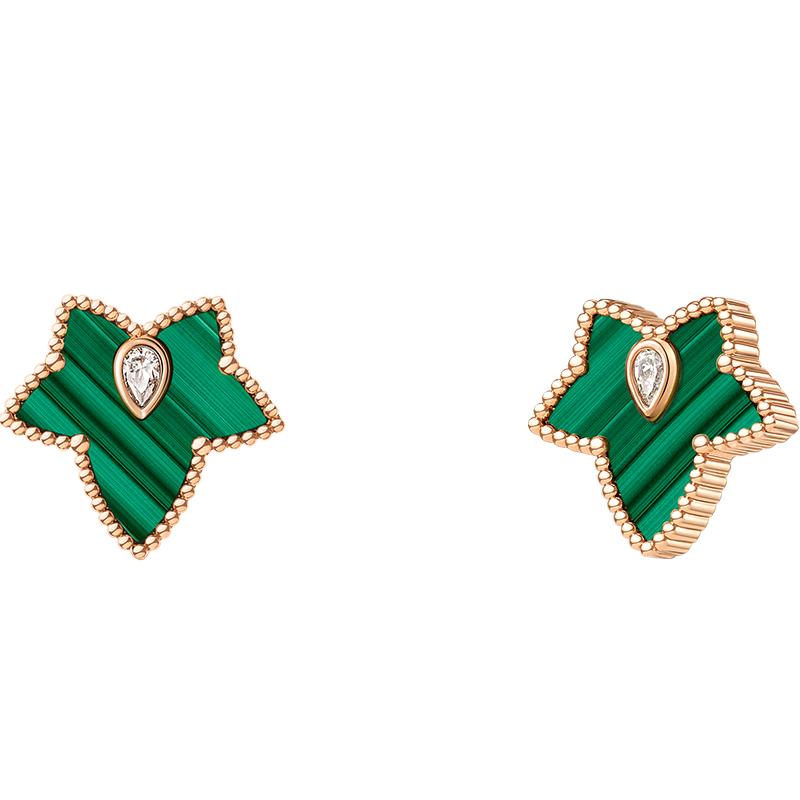 LOLA ROSE Ivy Silver Stud Earrings 14mm x 12.8mm