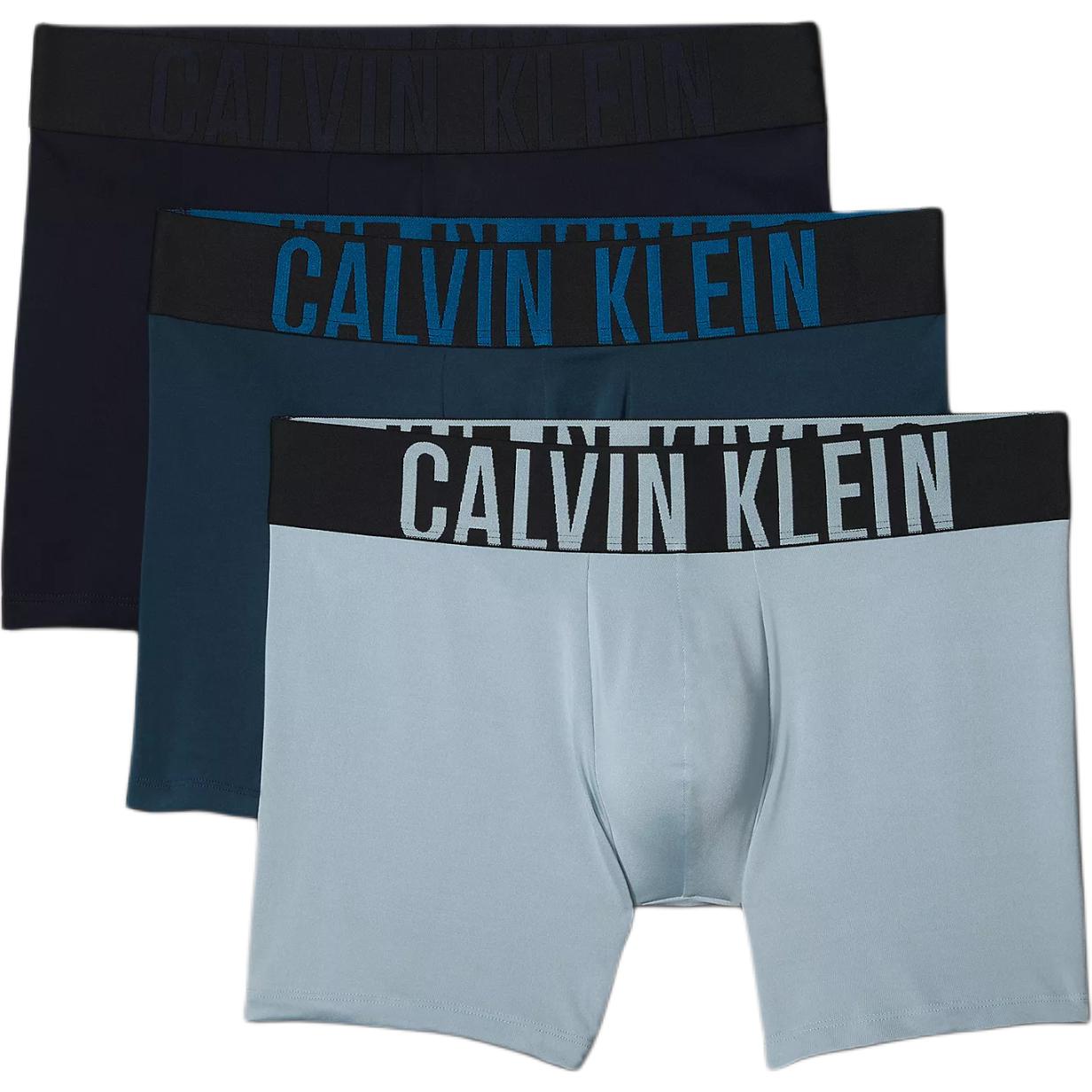 

Calvin Klein Logo Soft Comfortable Mid-Rise Boxer Briefs 3-Pack Men Underwear NB3612-912 S
