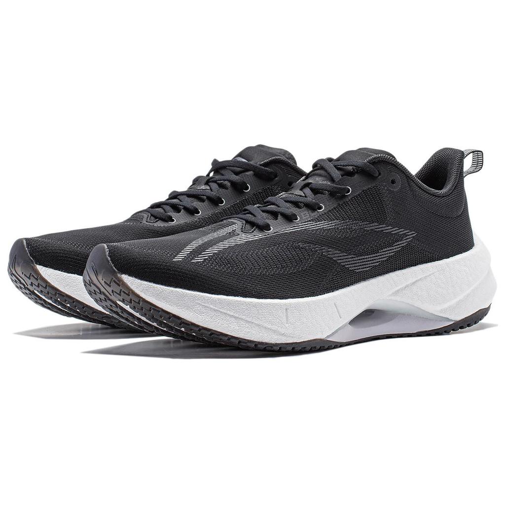 New LiNing Super Light 21 Cushioning Anti Slip Wear Resistant Breathability Low Top Running Shoes Women's Black ARBU002-2