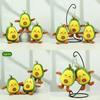 Charming Four-inch Avocado Stuffed Toy Keychain Ideal For Kids Backpack Accessories