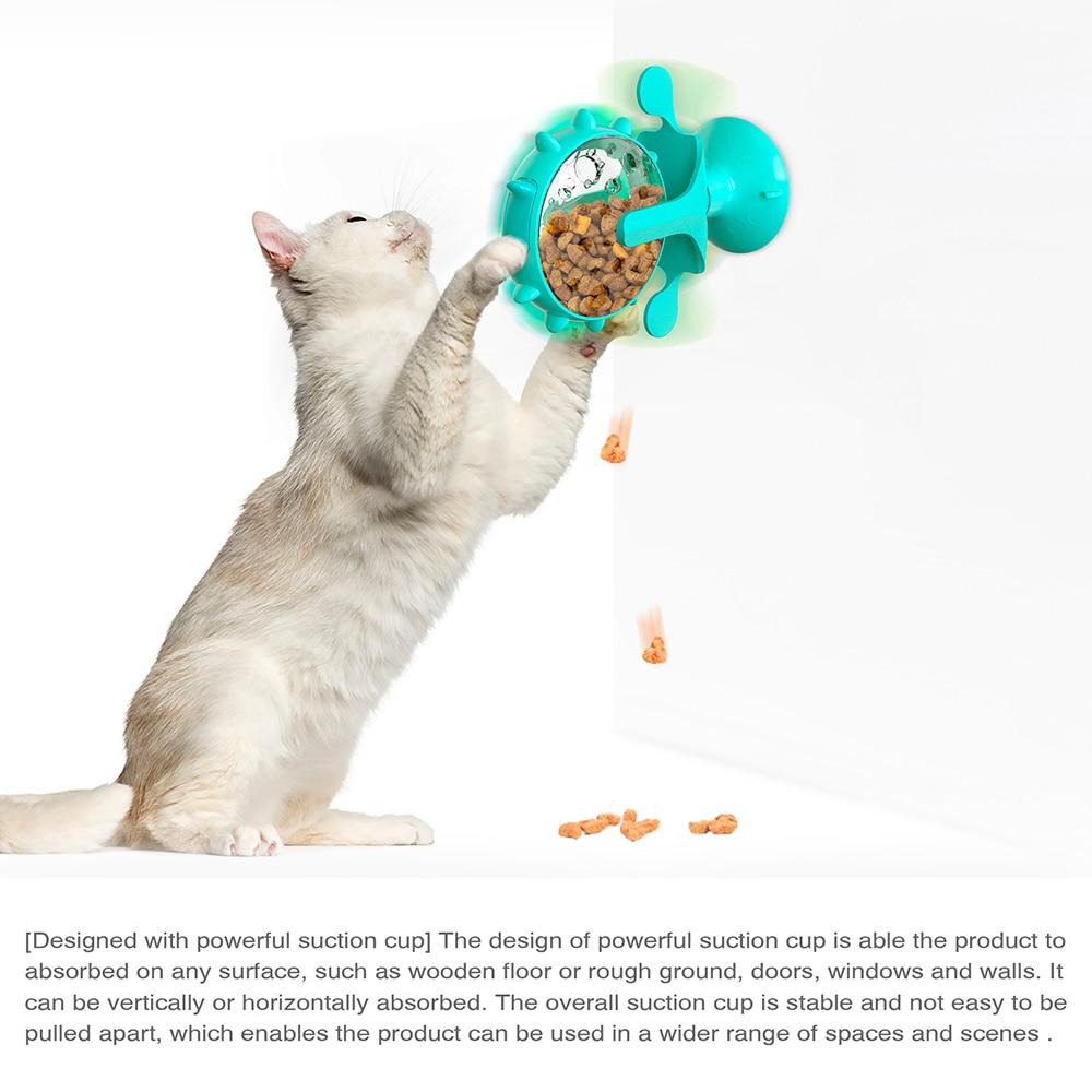 Original Treat Leaking Cat Toy Interactive Rotatable Wheel Toy for Cats Kitten Dogs Pet Products