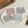 Clear Mini Contact Lens Storage Box Integrated No-screw Cap Portable Compact Travel Lens Holder for Daily Outdoor Use