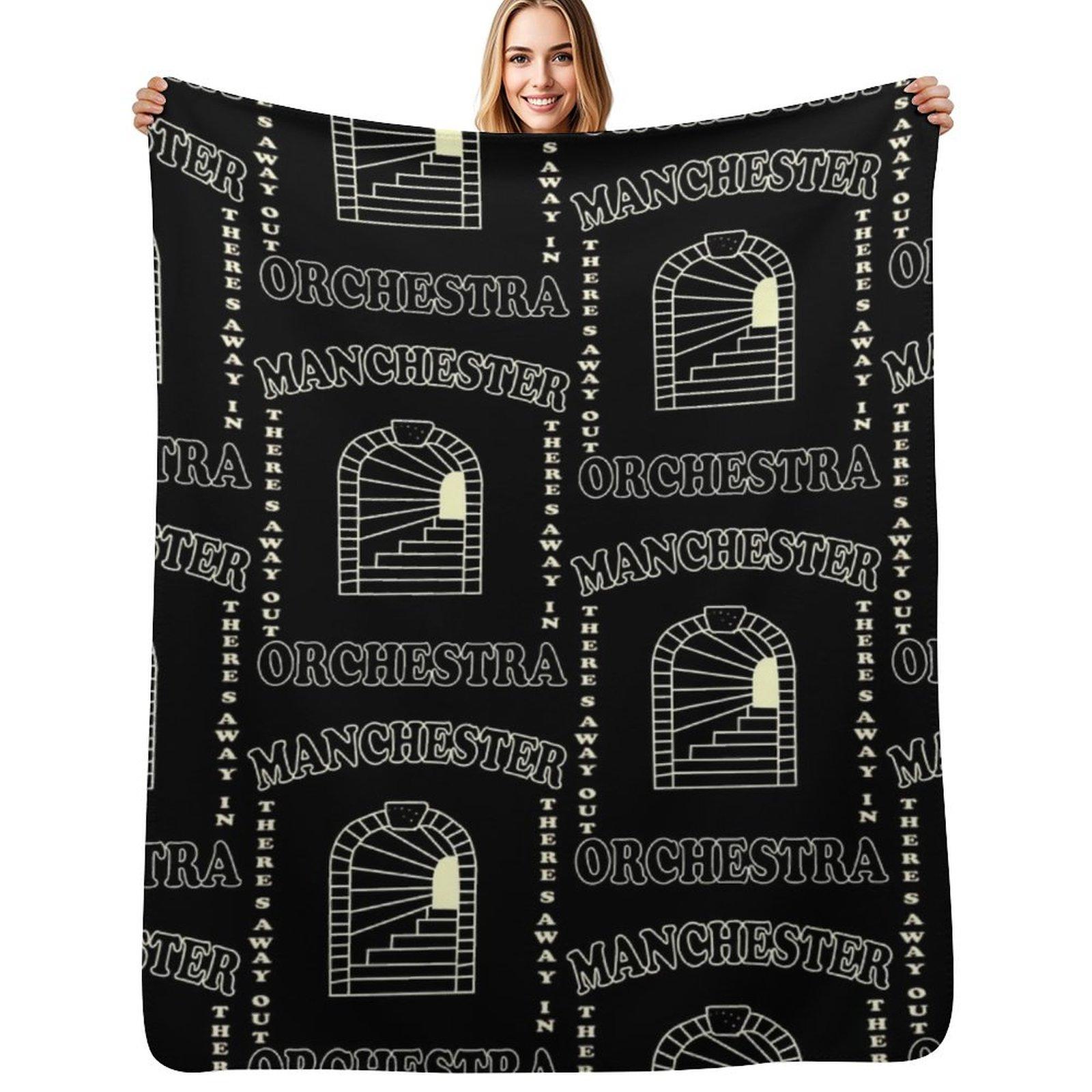 Manchester orchestra Throw Blanket Fluffy Cozy Throw Blanket for Home Decor Size: 75*100cm, Weight: 230 GSM
