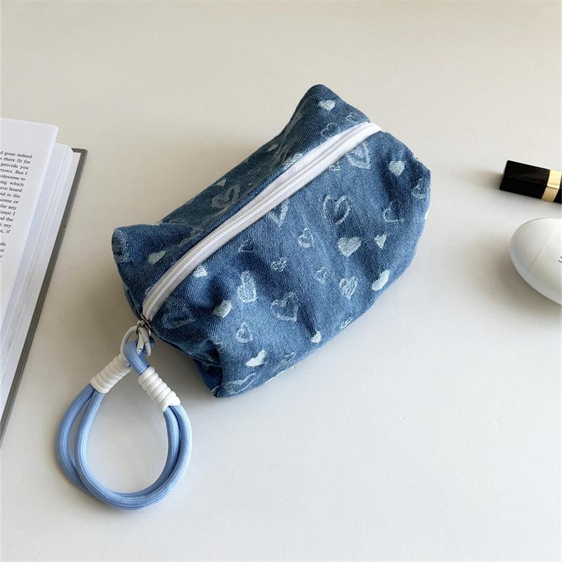 Sweet Girly Plush Large-Capacity Cosmetic and Toiletry Travel Bag