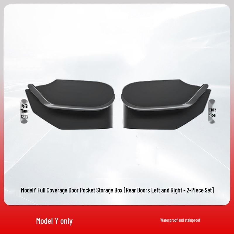 

Velour-Padded Protective Liners for Tesla Model 3 Door Compartments