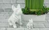 Ceramiczny Pies Buldog Czarny H32 Figura
