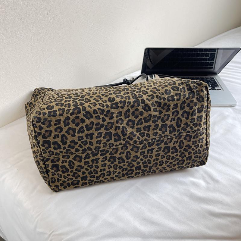 Women's Shoulder Bag Large Capacity Leopard Print Tote Bag