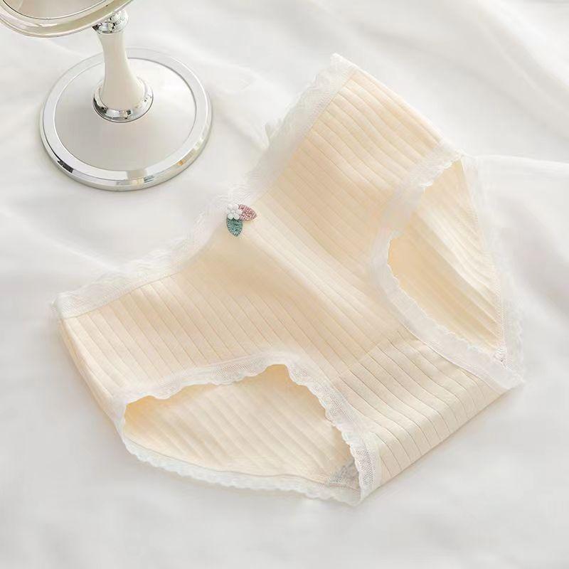 

Хлопковые трусики, женские дышащие трусы со средней посадкой, большого размера XL