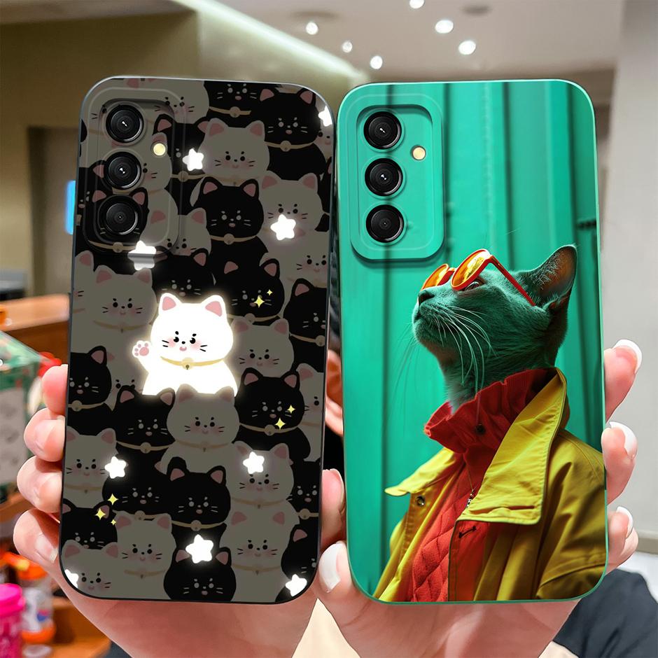 Case For Samsung Galaxy M23 M33 M35 M53 5G Fashion Black Coconut Tree Silicone Soft Cover SamsungM23 M 33 M35 M53 5G Funda Shell