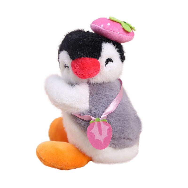 Magnetic Crooked Penguin Doll Pendant Keychain Doll Plush Toy Girl Bag Pendant