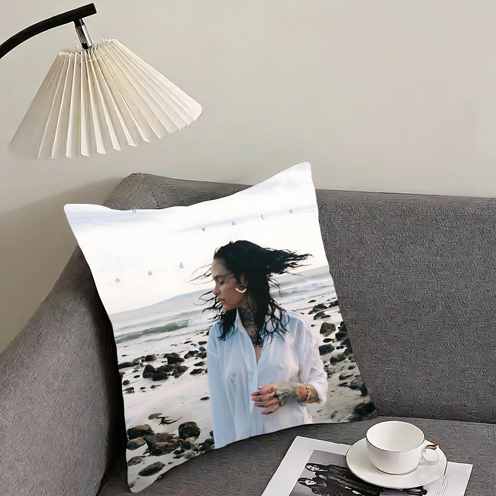 Singer K-Kehlani Cushion Cover Reversible Plush Pillow Cover – For car, sofa, bedroom, perfect as a gift.