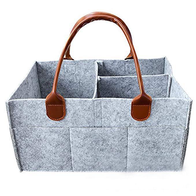 Felt Diaper Bag and Daily Essentials Storage Bag