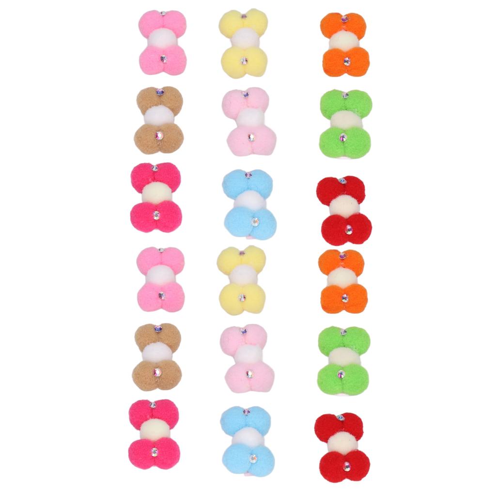 18 Pcs Dog Hair Bows Cute Stylish Attractive Compact Pet Hairpin for Pets Cats Dogs