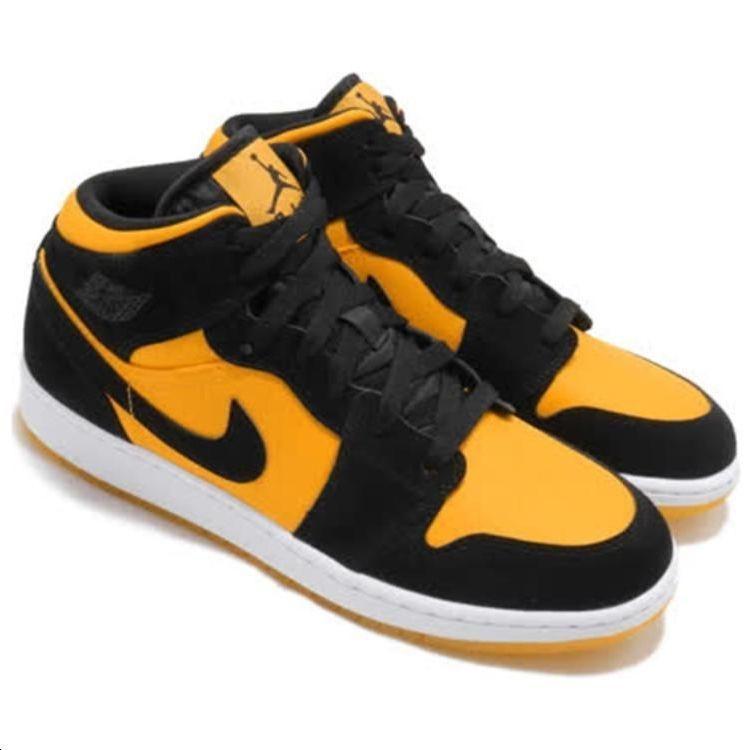 (GS) Air Jordan 1 Mid SE GC 'University Gold' Kids' CD6760-007