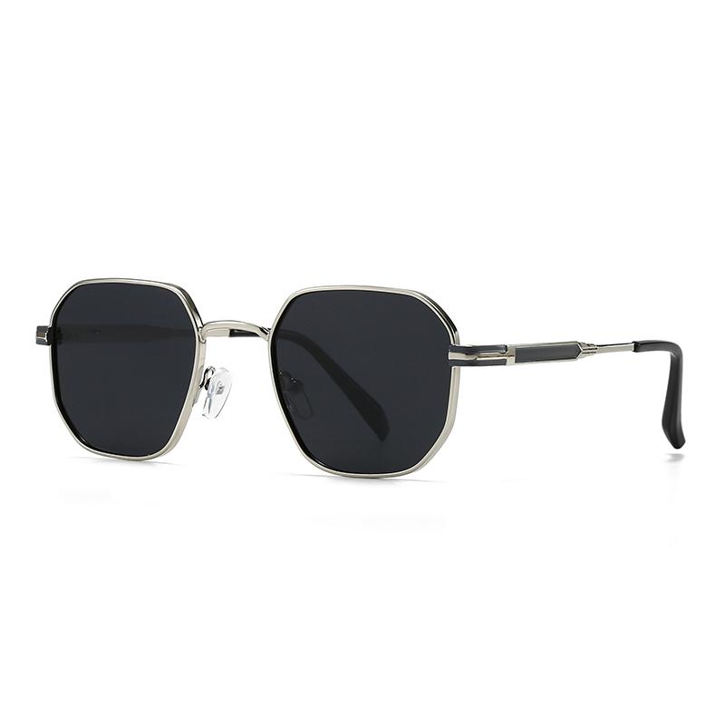 New European And American Style Men'S Aviator Glasses Retro Metal Square Frame Sunglasses  Ready Stock 1435