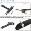 All in One Roller Skate T Tool T Shape Skateboard Repair Tool Skateboard Wrench  Outdoor Sports