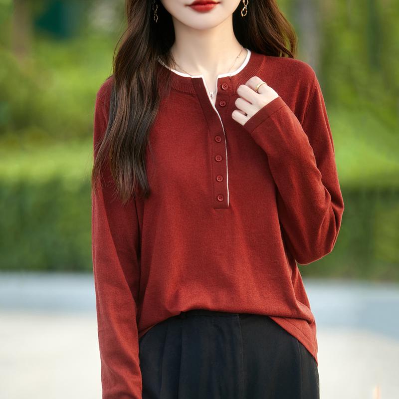 Cashmere genser for kvinner Qinghe cashmere 50 % ull 50 % silke Dame høst og vinter kashmir genser myk og varm