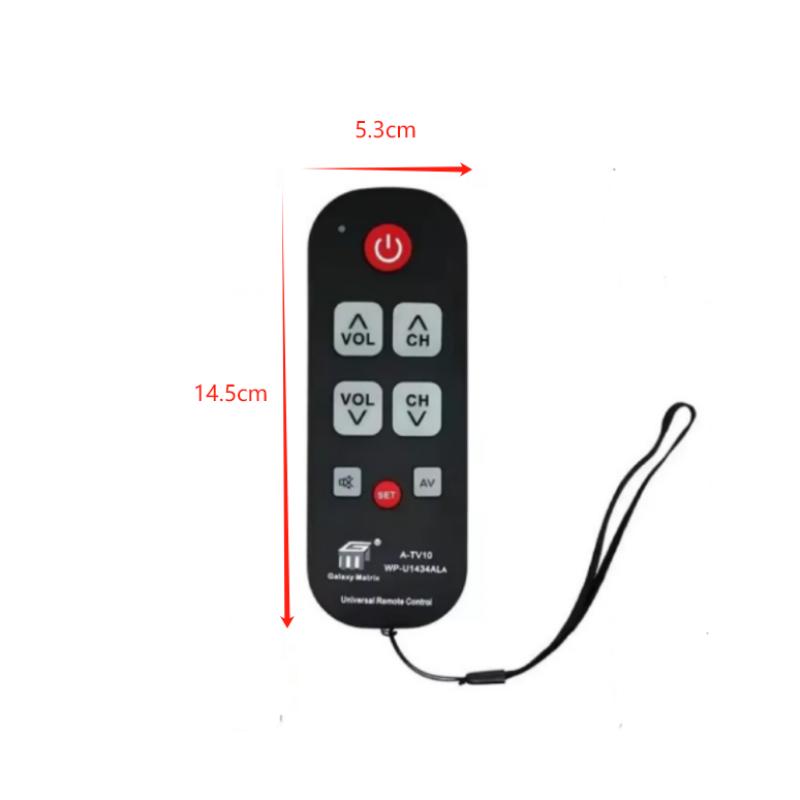 Universal TV Remote Controller A-TV10 Waterproof Simple Remote Control With LED Light Compatible With All TV Models