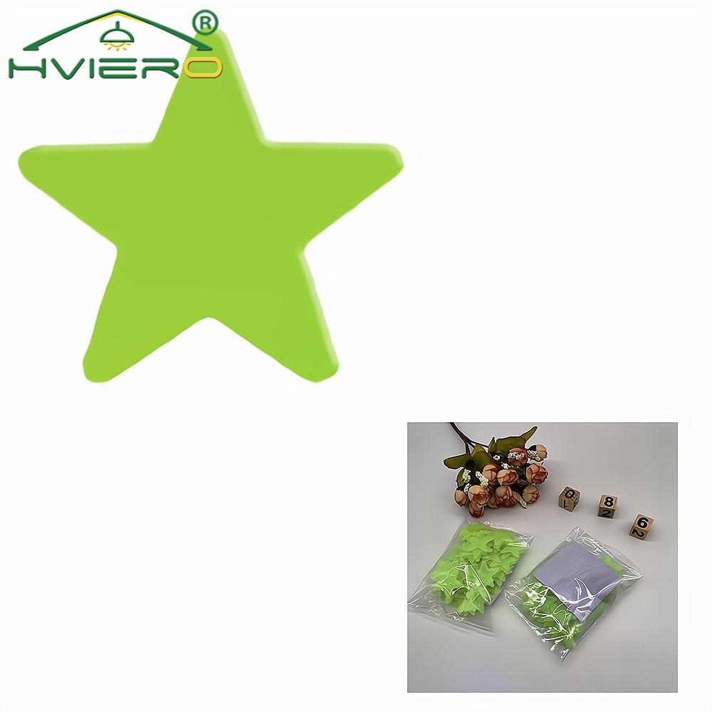 50/100X 3cm Star Glow In Dark Luminous Fluorescent Wall Sticker For Kids Baby Room Bedroom Ceiling Home Holiday Party Decoration