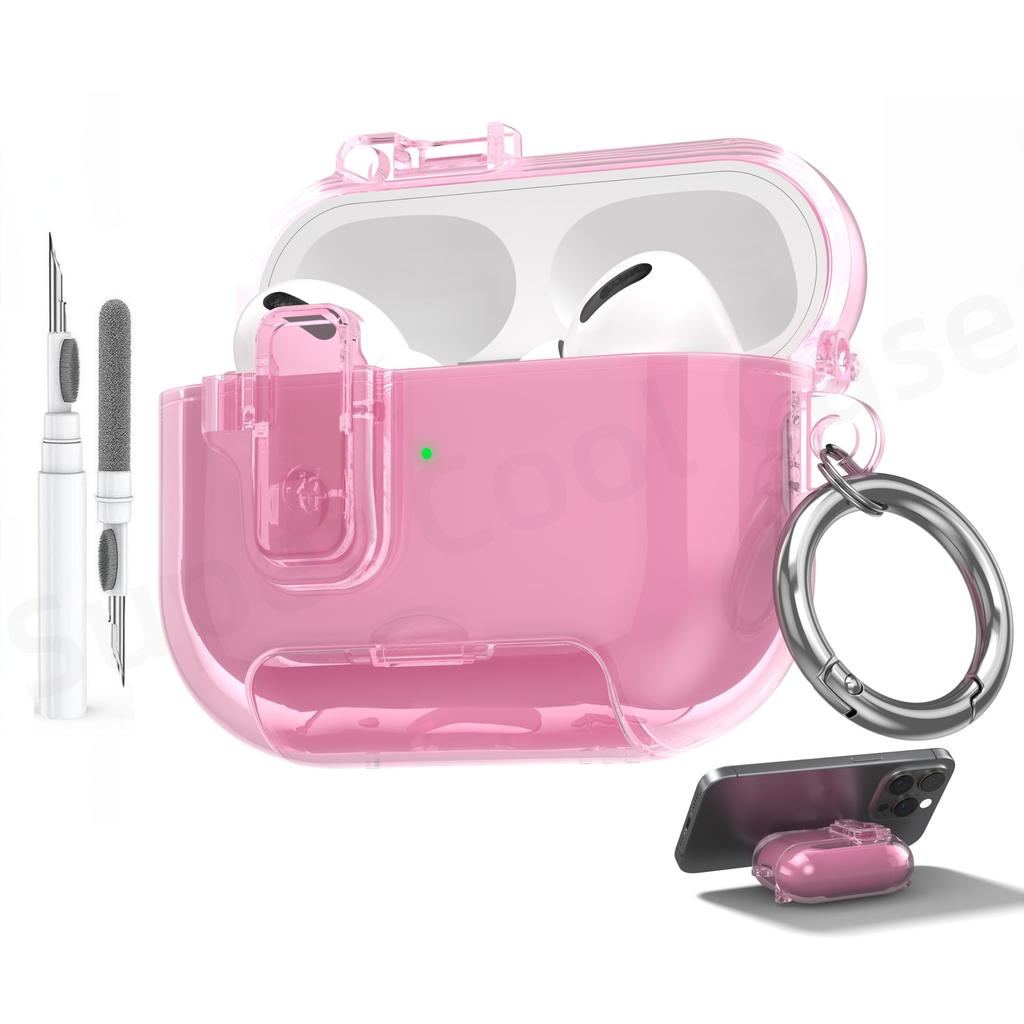 For AirPods Pro 3 Earphone Case For AirPods Pro 3 Case Full Body Shockproof Protective Phone Stand Style Case For AirPods Pro 3