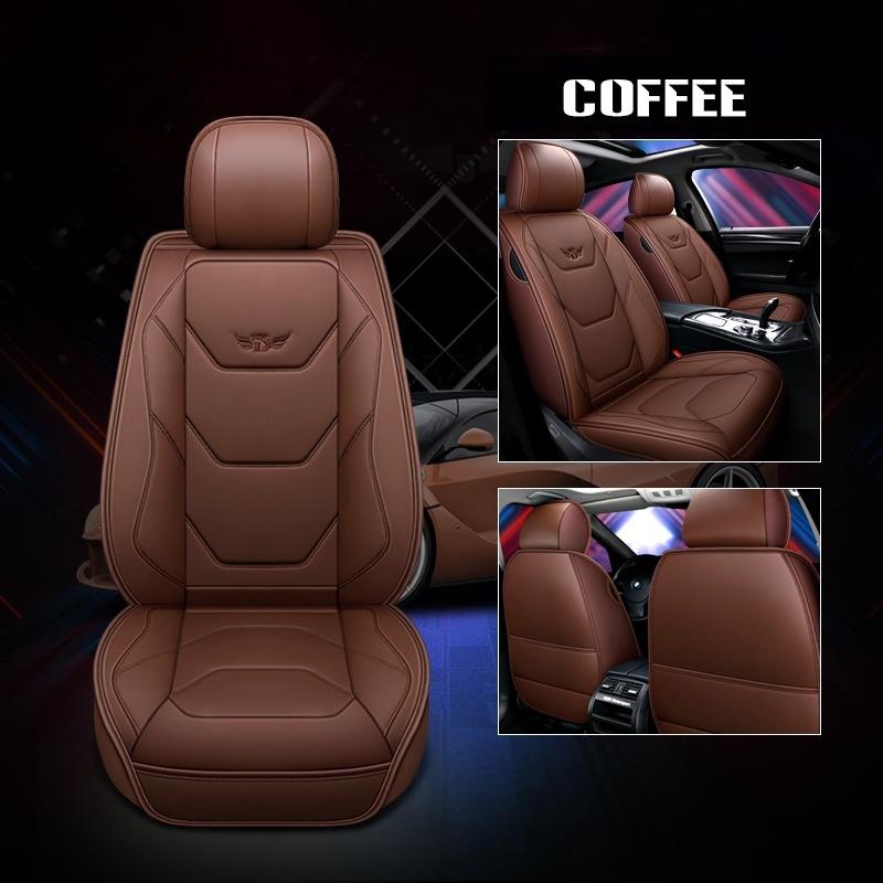 1PCS Luxus Universal Volle Auto Sitz Matte Abdeckungen Kissen PU Leder Protector Pad