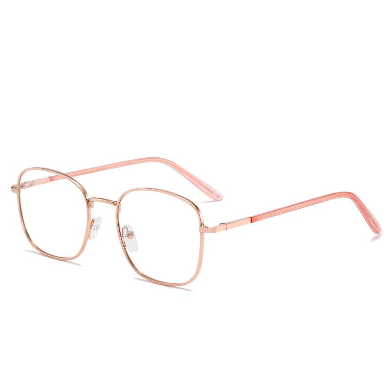 Classic Blue Light Pochromic Women Glasses Frame Fashion Metal Hinge Eyewear Optical Prescription Eyeglasses Frames