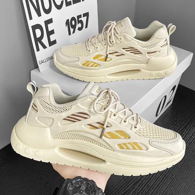 Trendy Men's Tennis Casual Shoes Mesh Breathable Lace Up Thick Bottom Casual Sneakers Student Autumn Trainers Zapatillas Hombre