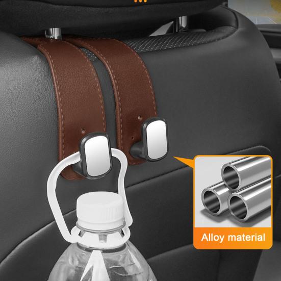

Yousheng 2Pcs Car Seat Back Storage Hooks Strong Load-bearing Universal Simple Installation Car Headrest Hooks Purse Hangers 2pcs серый