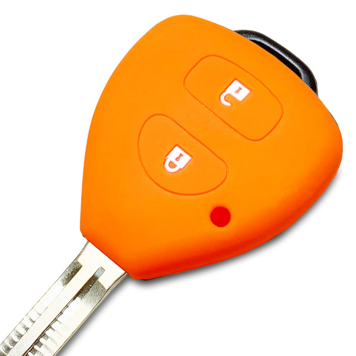 

Силиконовый чехол IKT для ключа без ключа Toyota, 2 кнопки, оранжевый / 200 оранжевый